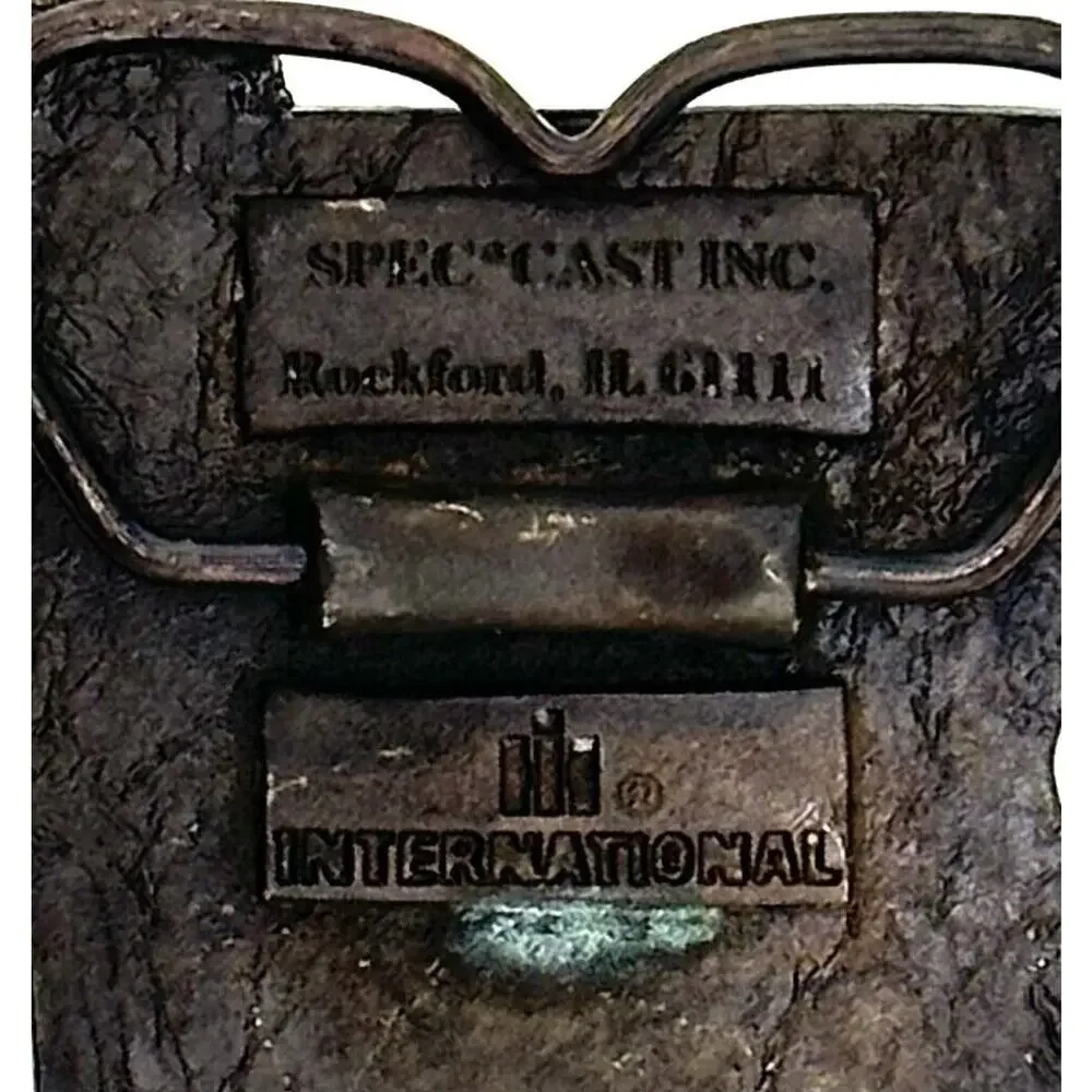 Tractor Belt Buckle International Harvester Spec-Cast Brass IH Model 5288 Farm